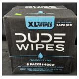 400ct. Box of XL Dude Wipes