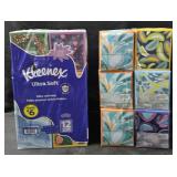 2- Kleenex facial tissue 12 cube boxes each