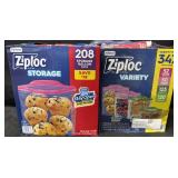 347ct. Variety Box of Ziploc Bags