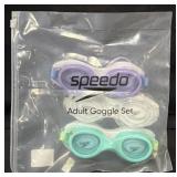 3pk. Speedo Adult Goggle Set
