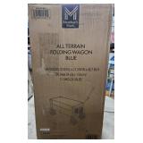 All Terrain Folding Wagon, Blue. Not tested or