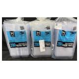 3- 200ct. Bags of 20oz. Clear 2-Compartment Nacho