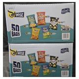 2- Wise Chips 50 individual bags per box