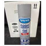 6- 15oz. Cans of Sprayway Stainless Steel Cleaner