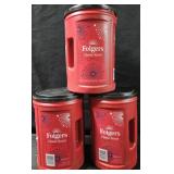 3- Folgers Classic Roast coffee 43.5oz each