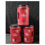 3- Folgers Classic Roast coffee 43.5oz each