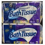 2- 45ct. Bags of Ultra Premium Bath Tissue Rolls