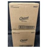 2- 100ct. Boxes of Chinet Crystal Clear Plastic