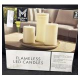 3pk. Flameless LED Candles