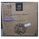 Floral 26' Wreath. Butterfly