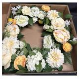 26' Floral Wreath, Lemon