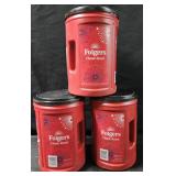 3- Folgers Classic Roast coffee 43.5oz each