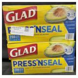 4- 140sq.ft. Rolls of Glad PressNSeal Sealing