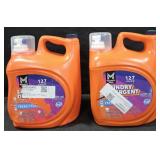 2- Laundry detergent 196oz each. One jug feels