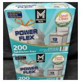 2- 200ct. Boxes of Tall 13-Gallon Kitchen Trash