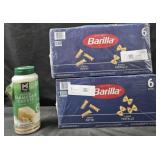 2- Barilla variety pasta 6 boxes each. Grated