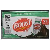 Boost Chocolate Nutritional shakes 28 pack 8oz