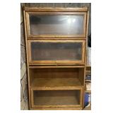 Barrister style bookcase, one piece, one glass
