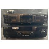 Kenwood AR-404 receiver and Sony TC-WE435