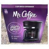 Mr. Coffee 5-Cup Mini Brew Coffee Maker