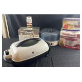 Food dehydrator, electric skillet, salad spinner,