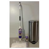 Swiffer Power Mop, solution, disposable mop heads