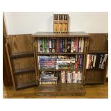 VHS locking storage cabinet and collection of