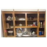 Contents on counter top, upper/lower kitchen