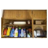 Contents of 2 kitchen cabinets, laundry