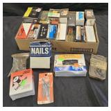 Assorted screws and nails. All different purposes