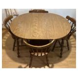 Kitchen table and 4 chairs, 48ï¿½ x 36ï¿½ x 30ï¿½ high