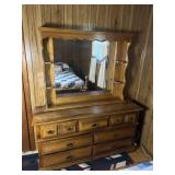Dresser with mirror, 58ï¿½ x 18ï¿½ x 69ï¿½ high