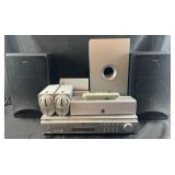 Yamaha DVR-S60 DVD Home Theater System and pair