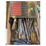 Flat of Chisels, Punches, and Grinders