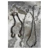 2- Metal Chains w/ Hooks