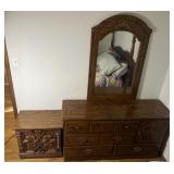 Dress with mirror and side table, 56ï¿½ x 18ï¿½ x 75ï¿½