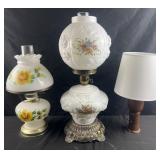 3 table lamps, 15ï¿½-22ï¿½ high