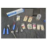 Small screwdriver sets, tacks, laminate floor kit