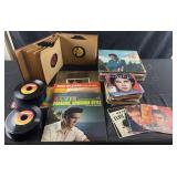 Collection of LP & 45 records, Elvis, Pink Floyd,