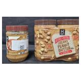 Almond butter 24oz. 2- Creamy peanut butter 40oz