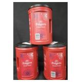3- Folgers Classic Roast coffee 43.5oz each