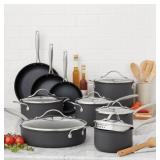 15-Piece Hard Anodized Nonstick Aluminum Cookware