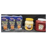 3- Swanson Bone Broth chicken 32 oz each. Dukes