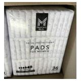 8- 36ct. Bags of Total Protection Pads for Women,