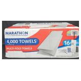 Marathon multi fold towels 4,000 count