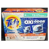 72ct. Box of Tide Ultra Oxi Laundry Pods