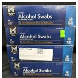 4- 400ct. Boxes of Sterile Alcohol Swabs