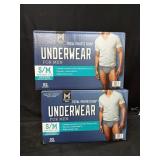2- 92ct. Boxes of Total Protection Underwear for