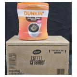Dunkin original coffee 40oz. Njoy coffee cream 8