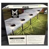 4-Pack LED Solar Path Lights